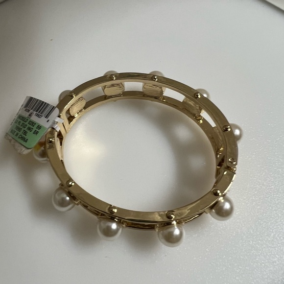 INC Gold Pearl Stud Trend Bracelet - Picture 2 of 3